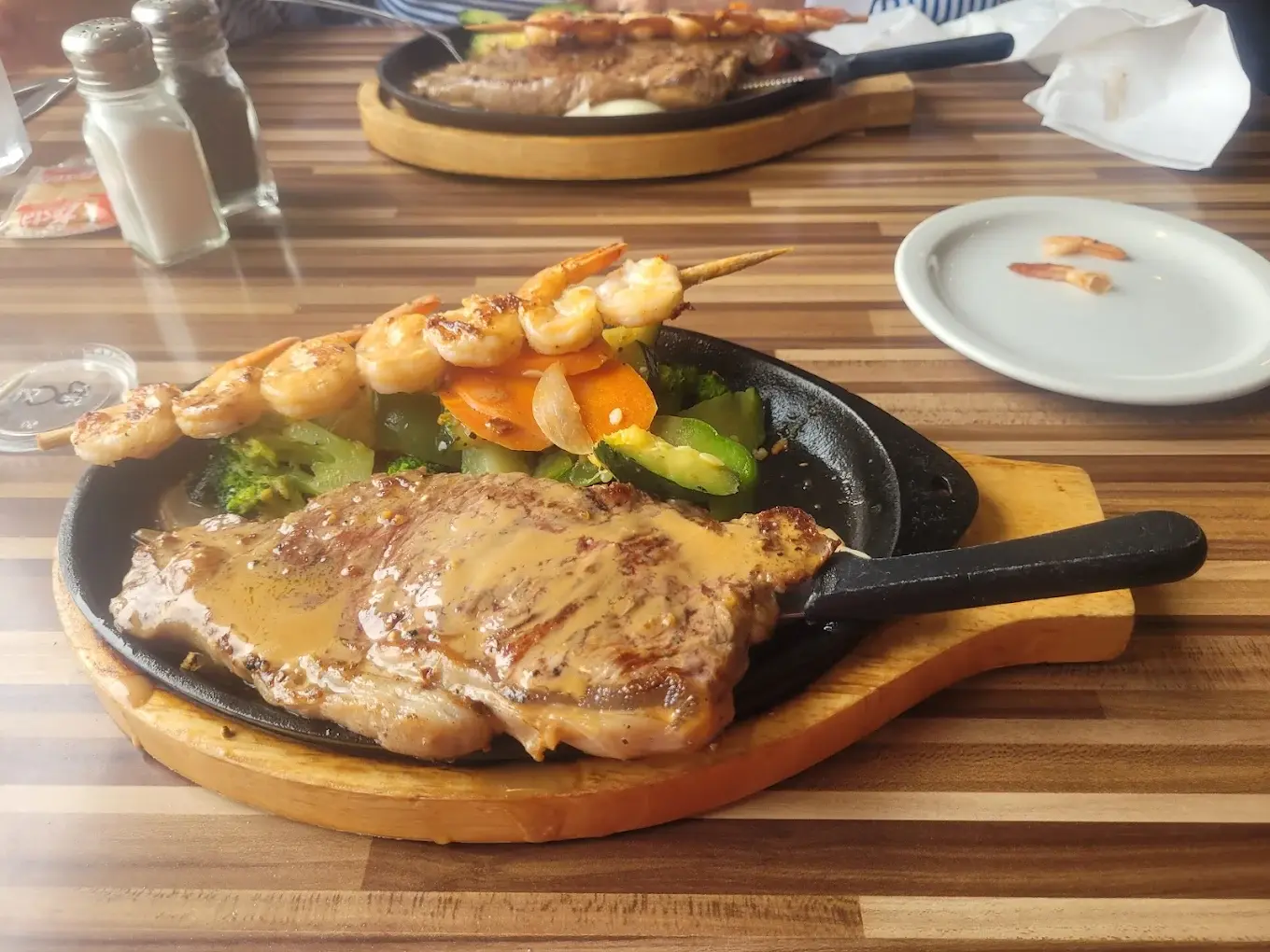 Delicious steak sandwich at Springs Garden pub in Swift Current, SK